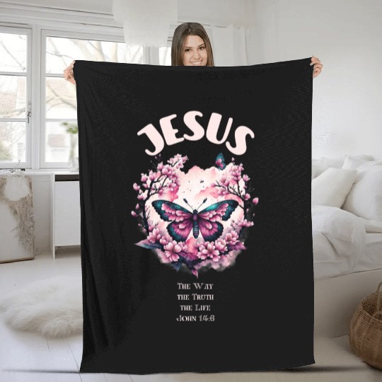 JESUS Fleece Blankets