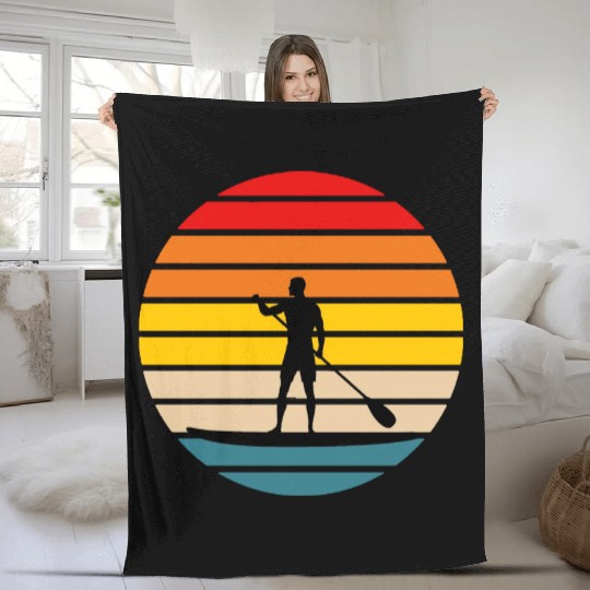 Standup Paddle 4 Fleece Blankets