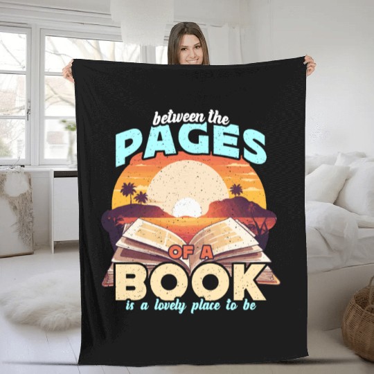 Literature Teacher Between The Pages Of Instructor Fleece Blankets