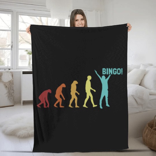 Bingo Evolution Professional Caller Daubers Bingo Fleece Blankets