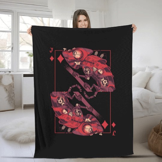 Chameleon steampunk card game Karo Jack Fleece Blankets