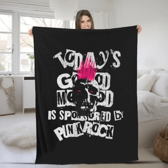 Vintage Punk Rock Premium Fleece Blankets