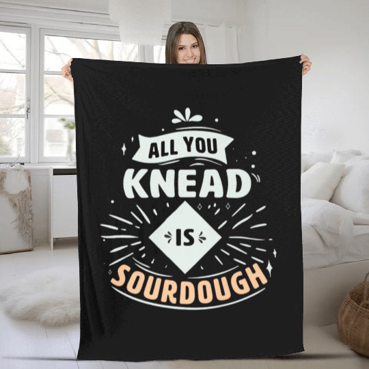 Sourdough Starter Bread Premium Fleece Blankets