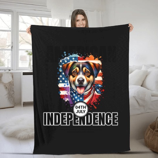 Washington D.C.'s State Dog: The Mixed Breed Fleece Blankets