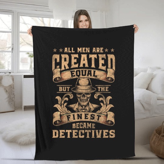 Private Detective Investigator Crime Sherlock Fleece Blankets