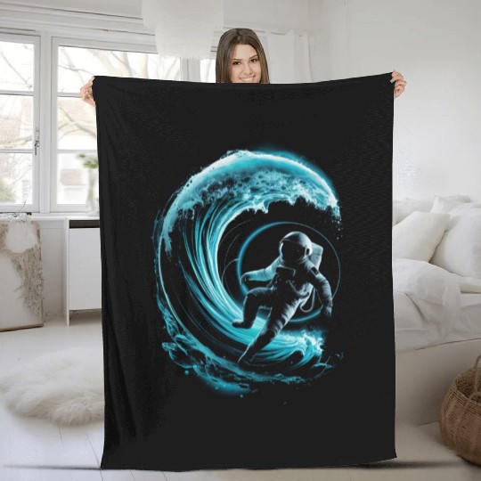 Space Surfing Classic Fleece Blankets
