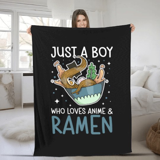 Ramen Lover Japanese Noodle Soup Ramen Fleece Blankets