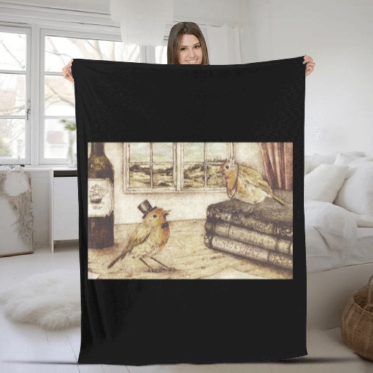 Robin Love Fleece Blankets