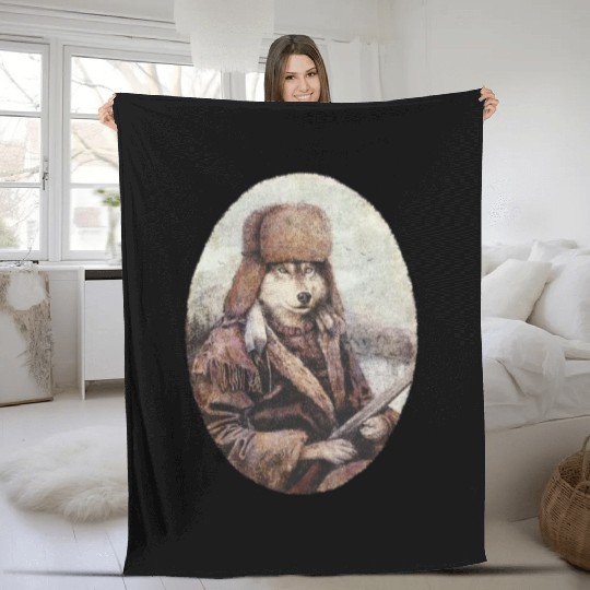 Mountain Wolf(1) Fleece Blankets