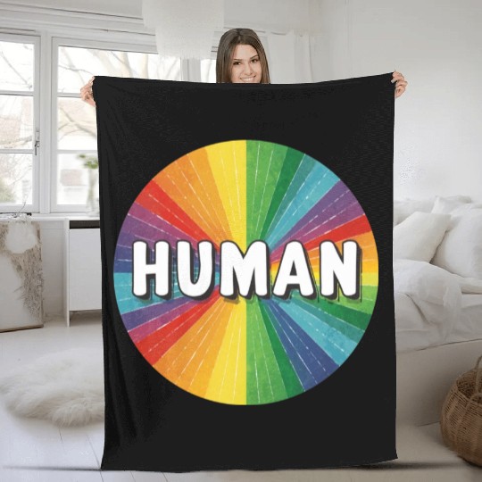 LGBTQ Human Fleece Blankets
