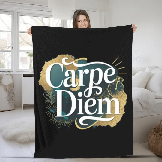 Carpe Diem Fleece Blankets
