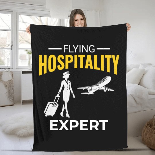 Flight Attendant Aviation Cabin Crew Airline Staff Fleece Blankets