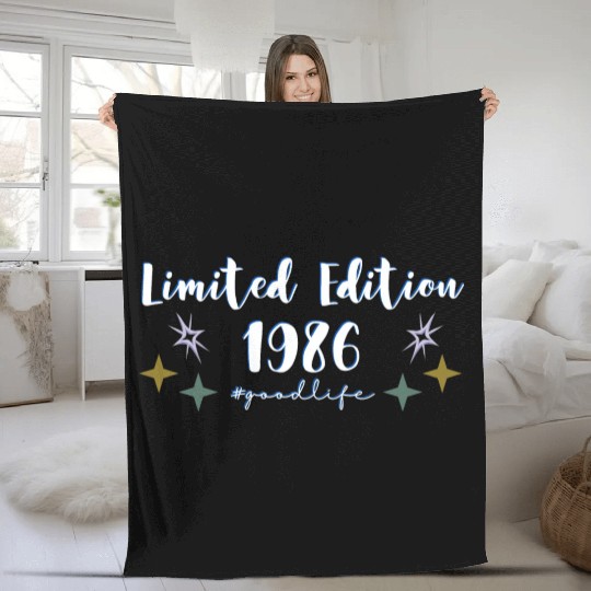 Limited Edition 1986 #goodlife Mens And Womens Fleece Blankets