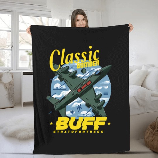 B-52 Classic Bomber Fleece Blankets