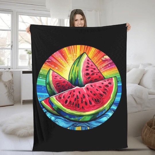 LGBTQ Melon Fleece Blankets