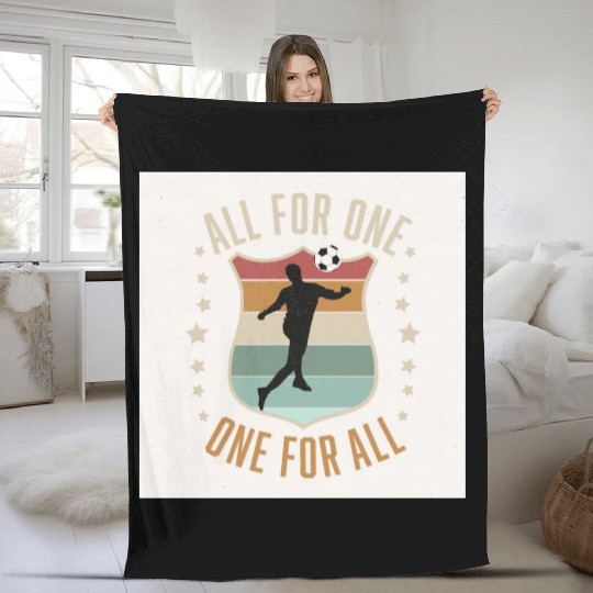 Soccer Team Spirit Fleece Blankets