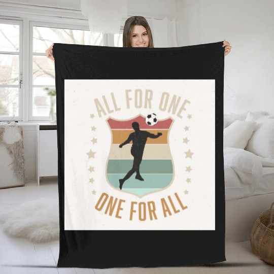 Soccer Team Spirit Fleece Blankets