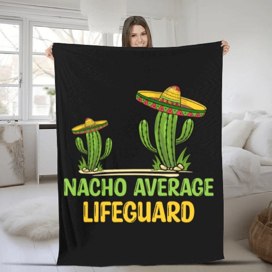 Nacho Average Lifeguard Fleece Blankets