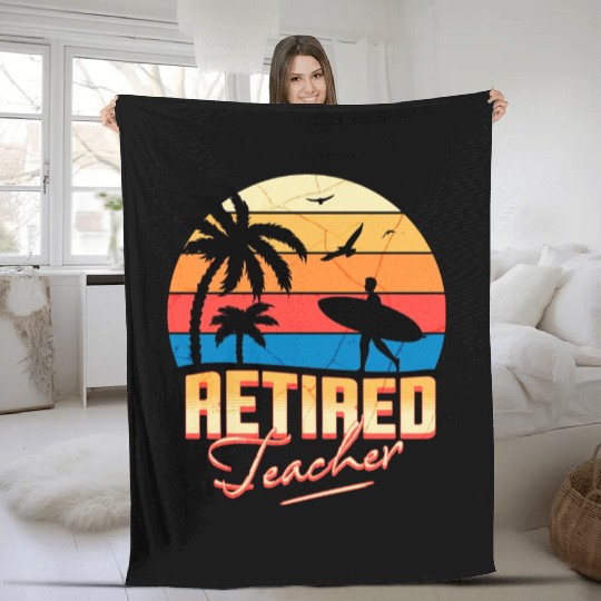 Retired Teacher Fleece Blankets