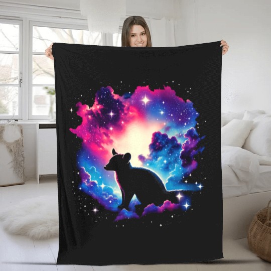 Cool Kinkajou Galaxy Space Art Fleece Blankets