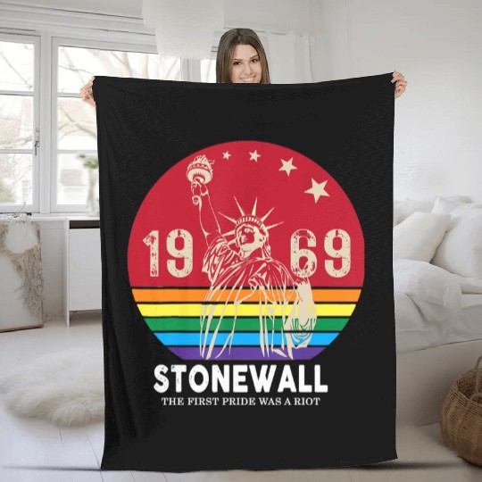 The First Pride Was A Riot 1969 Stonewall LGBTQ Fleece Blankets
