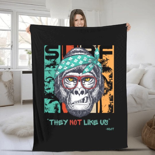 They Not Like Us Design Fleece Blankets