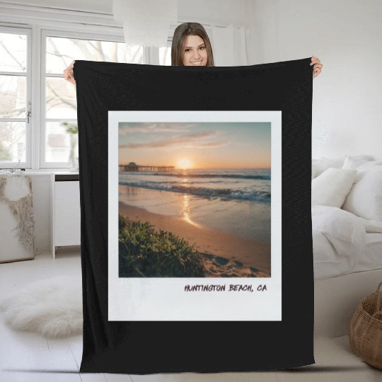 Mono Enterprises "Travels" Huntington Beach Fleece Blankets