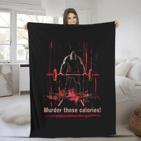 Minimalistic Gym Lover Oversized Fleece Blankets – Killer