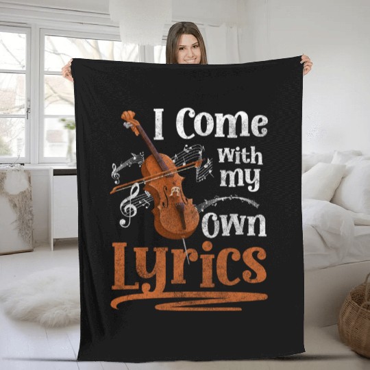 Street Musician Tip Guitar Fleece Blankets