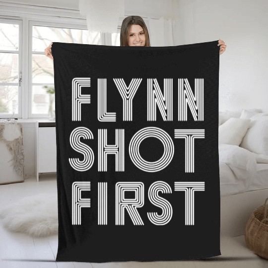 Flynn Shot First -white Fleece Blankets