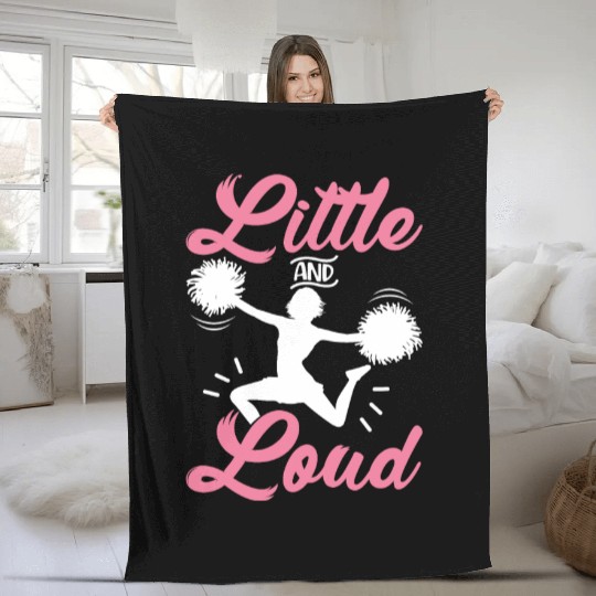 Funny Cheerleading Cheerleader Cheer Squad Little Fleece Blankets