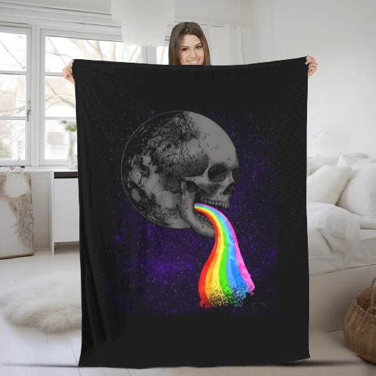 Live Love Lucifer Goth Festival Death Metal Fleece Blankets
