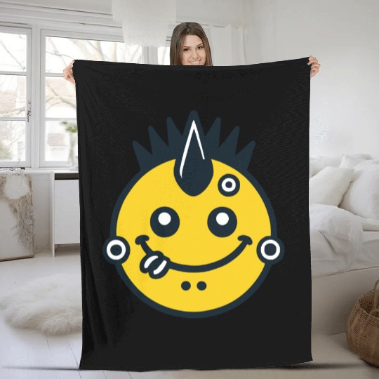 Punk Rock Fleece Blankets