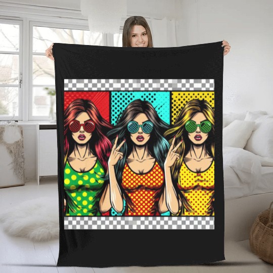 femmes sexy Fleece Blankets