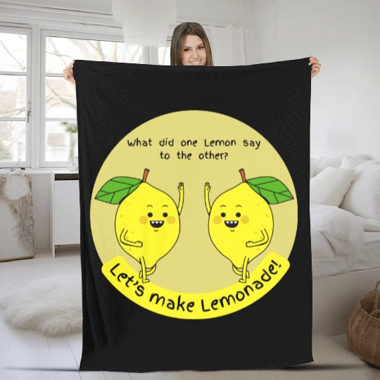 let us make lemonade Fleece Blankets