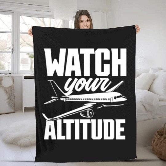 Pilot Pilots Gift Saying Fleece Blankets