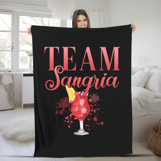 Cocktail Bartender Team Sangria Fleece Blankets