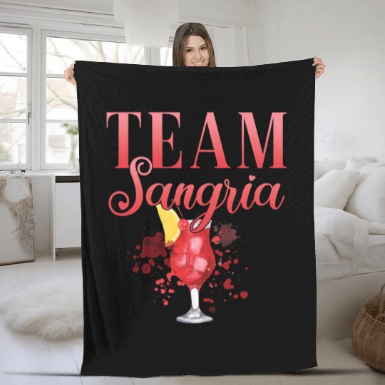 Cocktail Bartender Team Sangria Fleece Blankets
