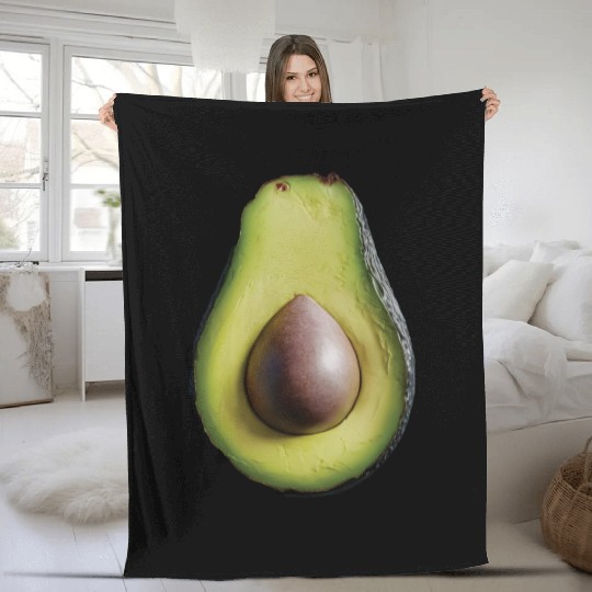 Avocado Realistic Fleece Blankets