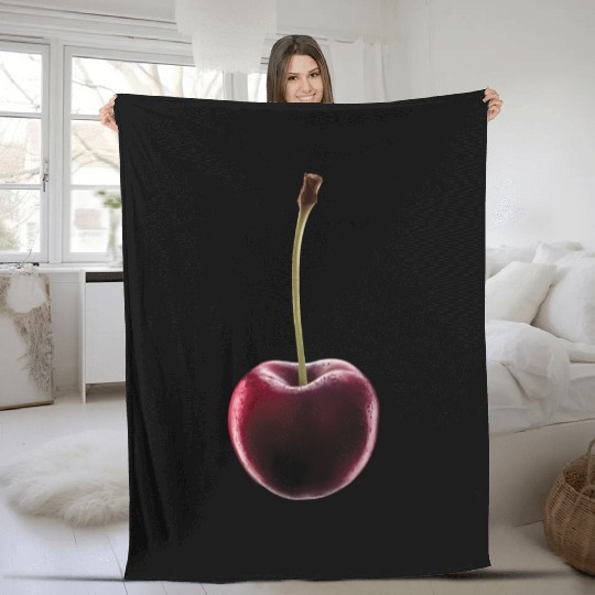 Cherry Realistic Fleece Blankets
