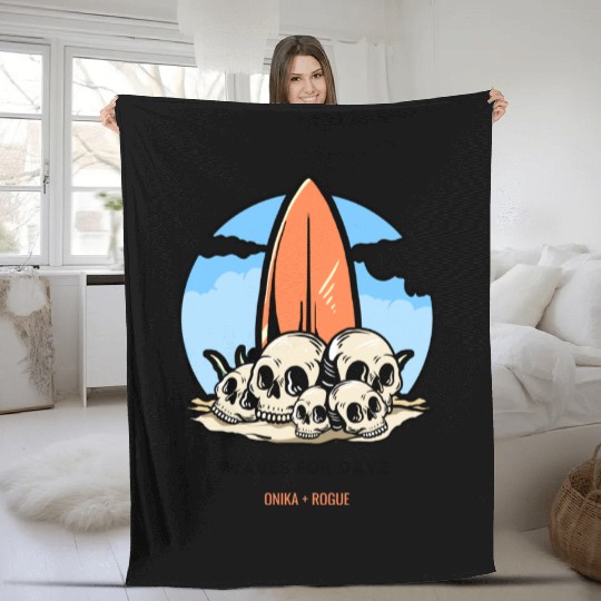 WAVES FOR DAYZ ONIKA + ROGUE Fleece Blankets