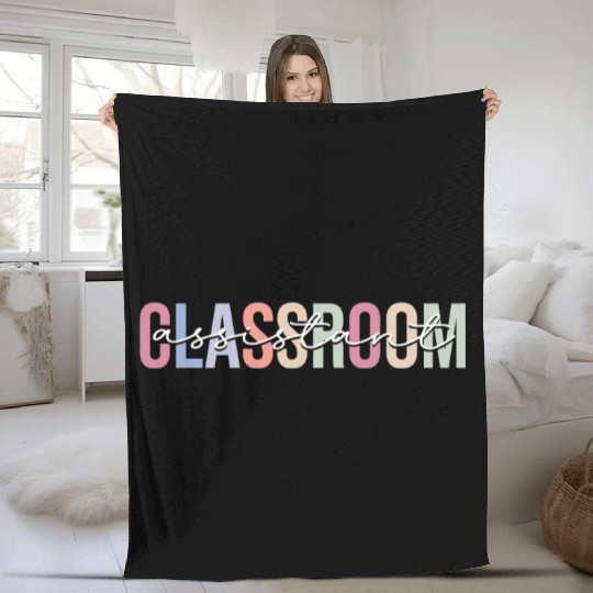 Classroom Assistant Teacher Assistant School Fleece Blankets