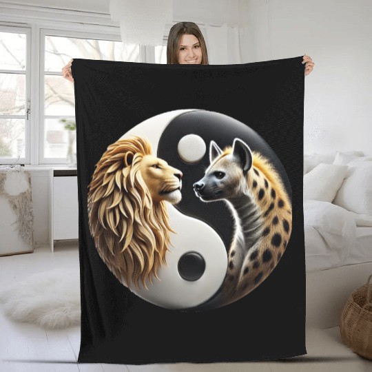 Lion & Hyena - Yin-Yang Fleece Blankets