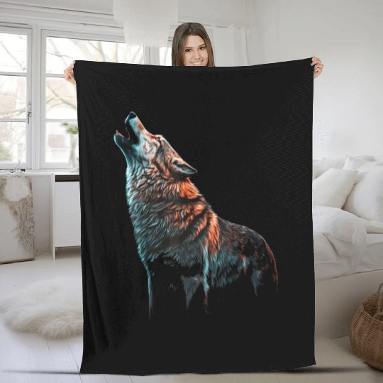 Howls Animal Print Lovers Fleece Blankets