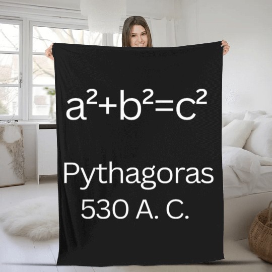 Math Geek Chic: Wear These Iconic Equations! Fleece Blankets