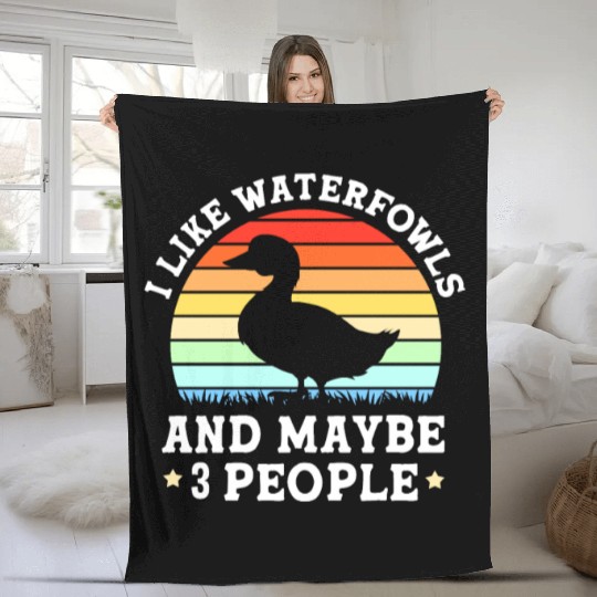 Duck Hunting Waterfowls And Maybe Three People Fleece Blankets