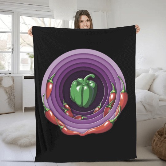 pepper tunnel journey Fleece Blankets