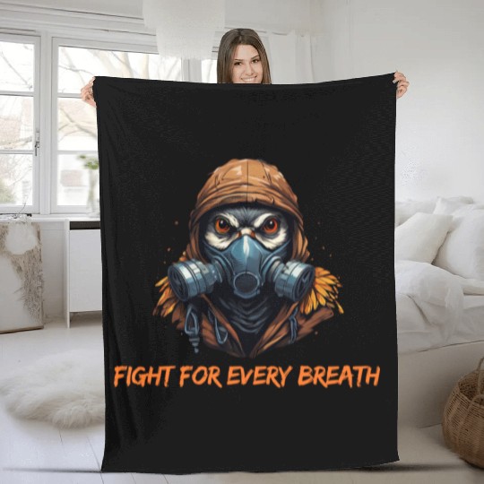 Fight for every breath Fleece Blankets