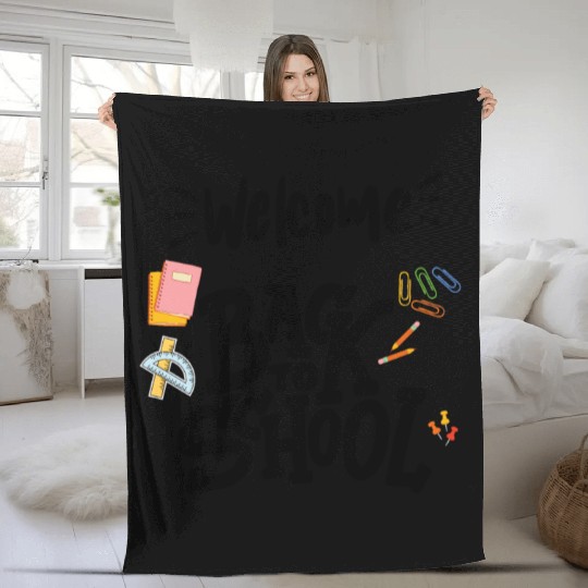 Welcome Back to School Fleece Blankets