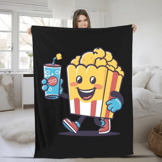 Popcorn and Soda: Moments of Joy Fleece Blankets